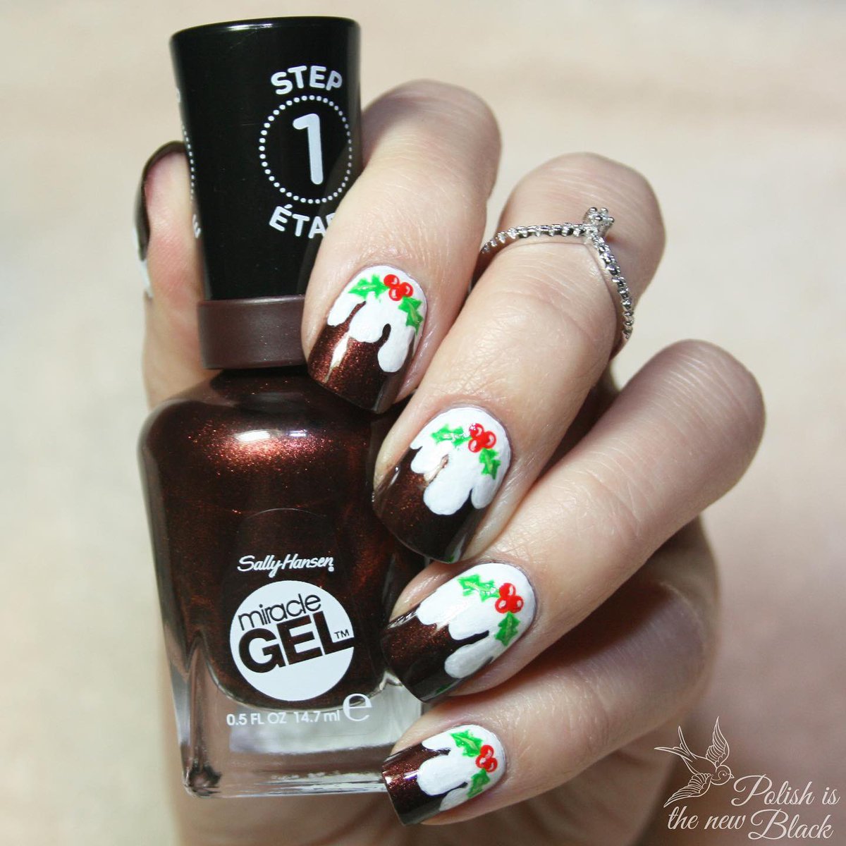 Christmas Puds <a href="/sallyhansenuk/">Sally Hansen</a> bit.ly/2CMmv6n #nailart #notd #christmasnails