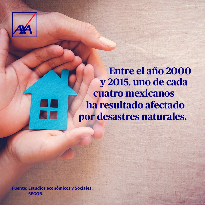 AXAMexico's tweet photo. Los imprevistos siempre pueden suceder, por eso protege tu patrimonio con #HogarIntegral. Conoce más en: https://t.co/JOKeryUsLo https://t.co/ePJJEuzlAv