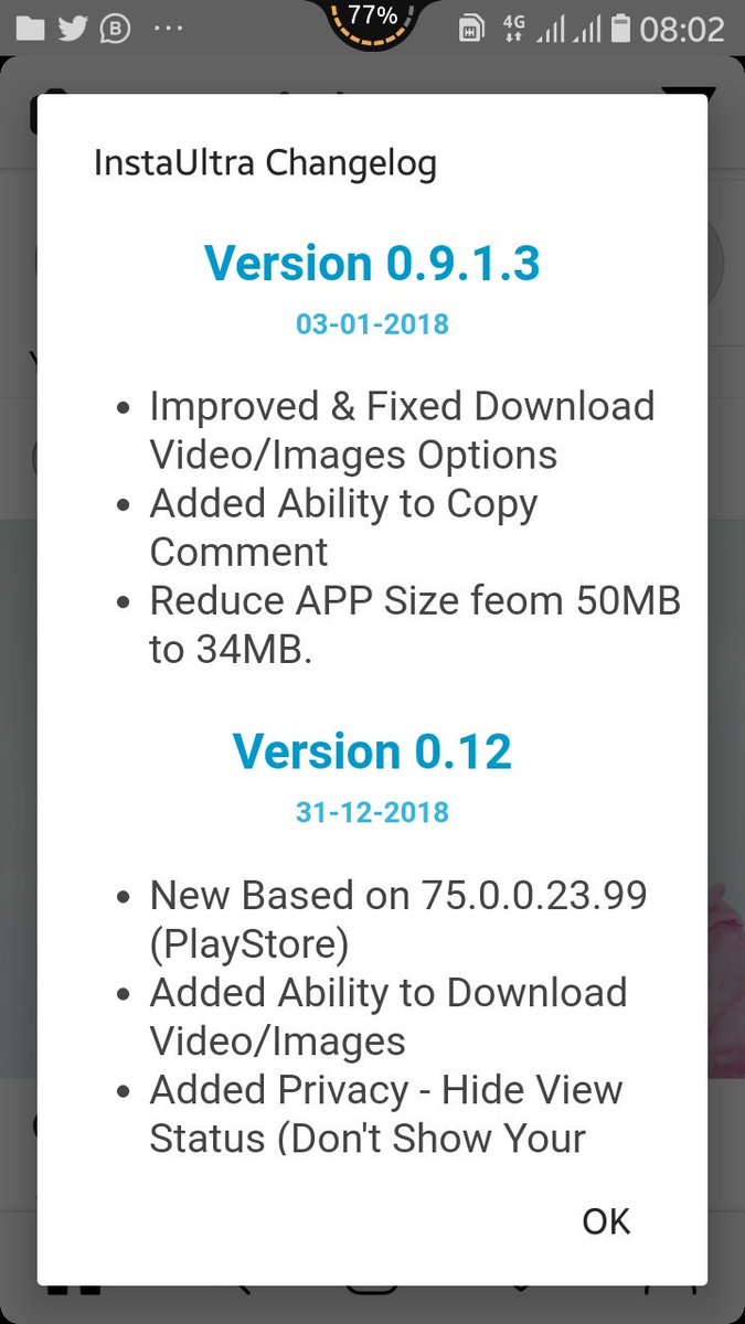 ChannelTheBegal's tweet photo. #Update
#InstaUltra
#UnCloneVersion
#CloneVersion
"New Instagram Ultra v0.9.1.3 by Soula"
What's new in v0.9.1.3
Improved & Fixed Download Video / Images Options
Added Ability to Copy Comment
Reduce APP Size from 50Mb to 34Mb
Link via Telegram
https://t.co/bI8SAIhIg7 https://t.co/X1kAN79tLs