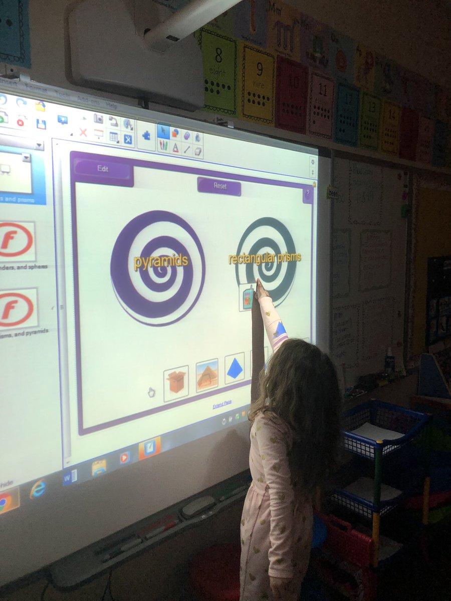BrittanyEmbler's tweet photo. After singing our shape songs today, we worked on sorting three-dimensional shapes. Interactive &amp; engaging lesson that focused on vocabulary and the best part was...students asked if we could find more of these! @oakgrovees @wcpssmathelem #kindergarten #otterthisworld https://t.co/E3scvGHEHF
