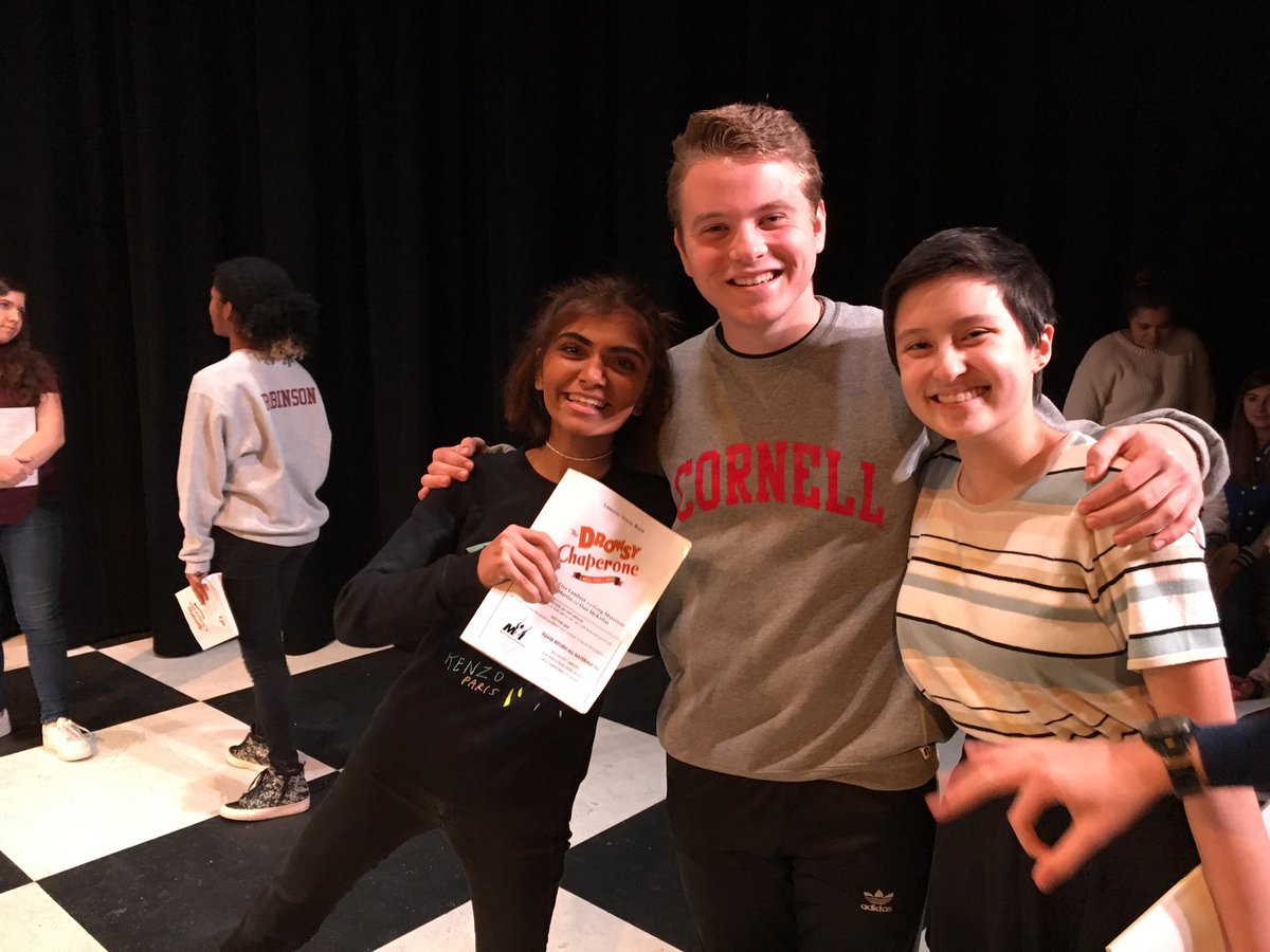 lcdstheatre's tweet photo. Rehearsals have begun for The Drowsy Chaperone! Sadi, Jack, and Mira are hard at work choreographing some sick dance routines and performing crazy solos. #wherearetheynow https://t.co/E5VKIBt48o