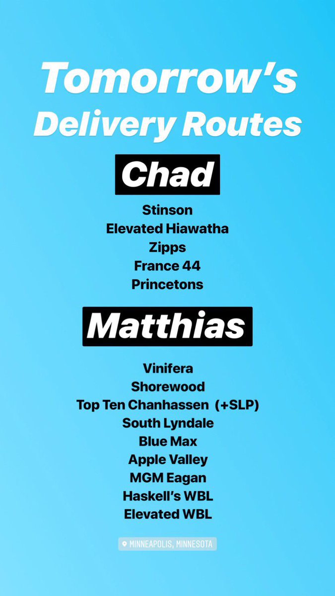 JunkyardBrewing's tweet image. Things to Note:

There are some tweaks to our usual route for tomorrow’s delivery. @Princetons won’t be at their usual time, however all of Chad’s drops should be done by your lunch break.

Matthias has empty kegs to pick up in addition to deliveries. His route will take longer.