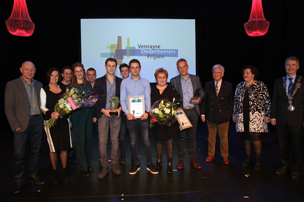 Winnaars van de Venrayse Ondernemersprijzen 2019. Allen gefeliciteerd!!