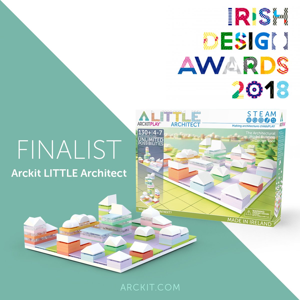Arckitmodel's tweet photo. Have you heard our great news to ring in the new year? Arckit has been shortlisted as a Finalist by @IDIIreland for the Irish Design Awards 2018. You can check out the entire list of nominees here https://t.co/iXR2rhgp6I #irishdesign #irishdesignawards #madeinIreland https://t.co/uJi8HrkTt3