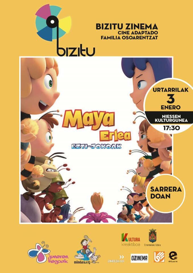 Mila esker <a href="/JunerenHegoak/">JunerenHegoak</a> eta <a href="/mindaraelkartea/">MINDARA</a> #Bizitu ekimenarengatik, zinema eta kulturaren irisgarritasuna denontzat bermatzeagatik #Errenteria ; bereziki etxeko txikienentzat; familian arratsaldean pasa izugarri polita izan baita. Eskerrak bihotzez!