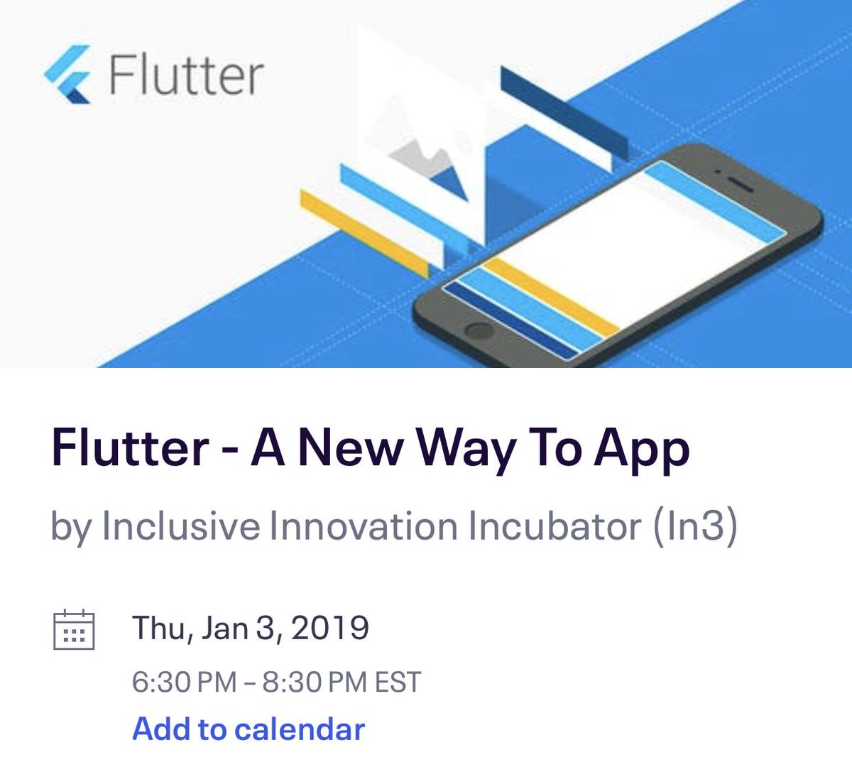 aaronksaunders's tweet image. Starting off 2019 with or first #kickbackandcode session of the year where we will take a quick look and @Google @flutterio a cross platform mobile app framework Tonight @In3DC - Flutter A New Way To App buff.ly/2F7KyOp #TheFutureIsWrittenInCode