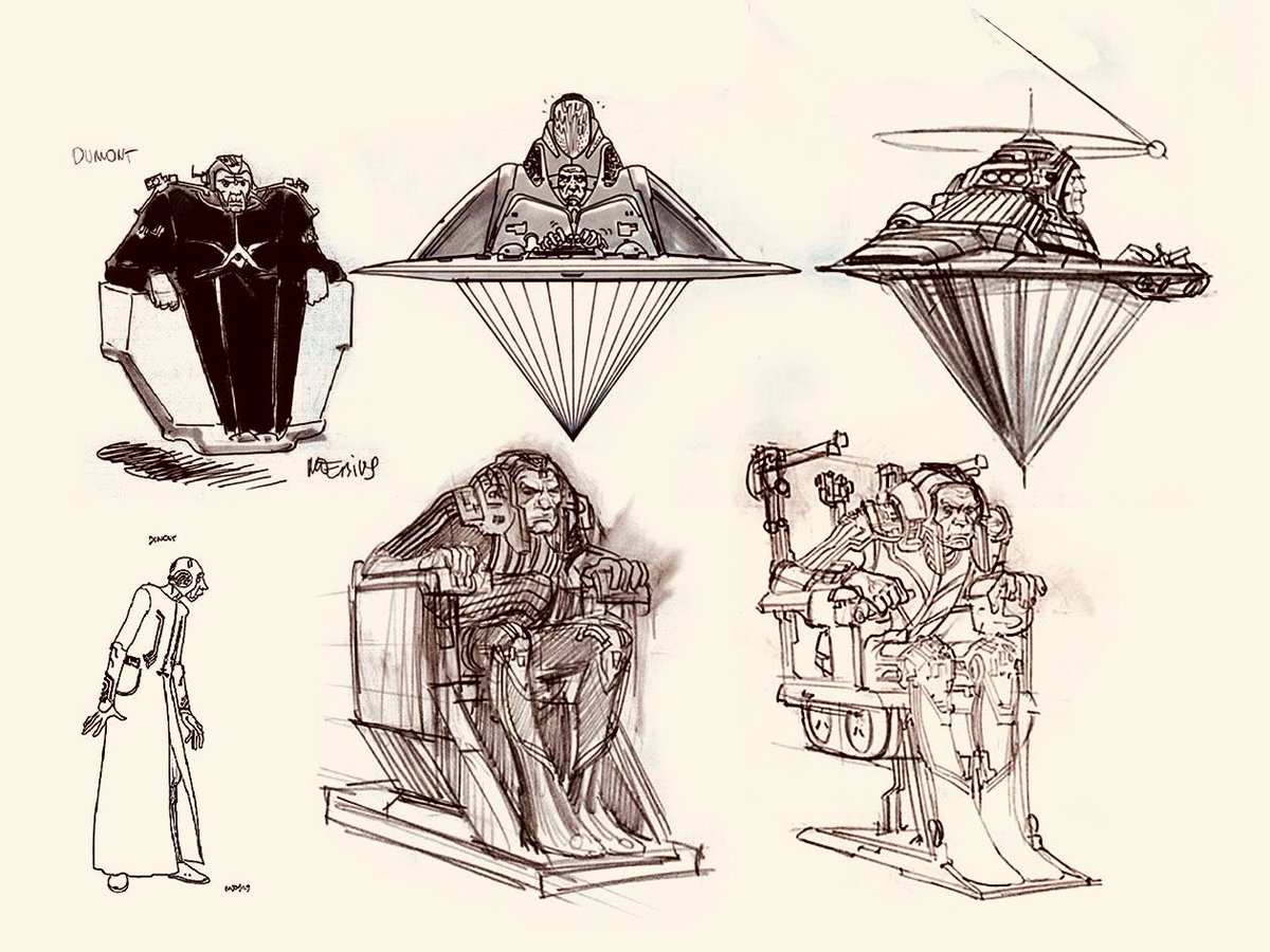 CoolComicArt's tweet image. Tron (1982) character designs by Moebius