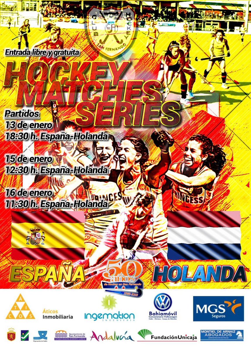FedAndHockey's tweet image. La Selección Femenina de Hockey inicia el 2019 en Andalucía con un stage de preparación ante Holanda. La ciudad gaditana de San Fernando volverá a vibrar con las #Redstick

@rfe_hockey @DeporteAND @CadizJunta @AytoSanFernando