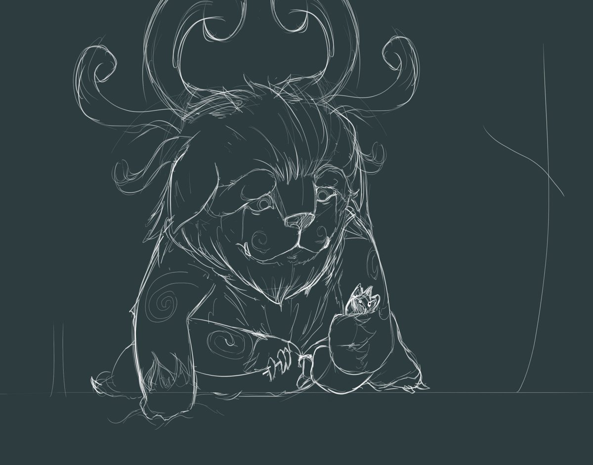 Here is a Sketch for my next project
'The Death of Nunu' 
In this Nunu is down and Willump is either furious and protective or Sad (trying to wake him) Lonely i havent yet thought of which to go with so please vote :)

Angry or Sad

#LeagueOfLegends <a href="/LeagueOfLegends/">League of Legends</a>