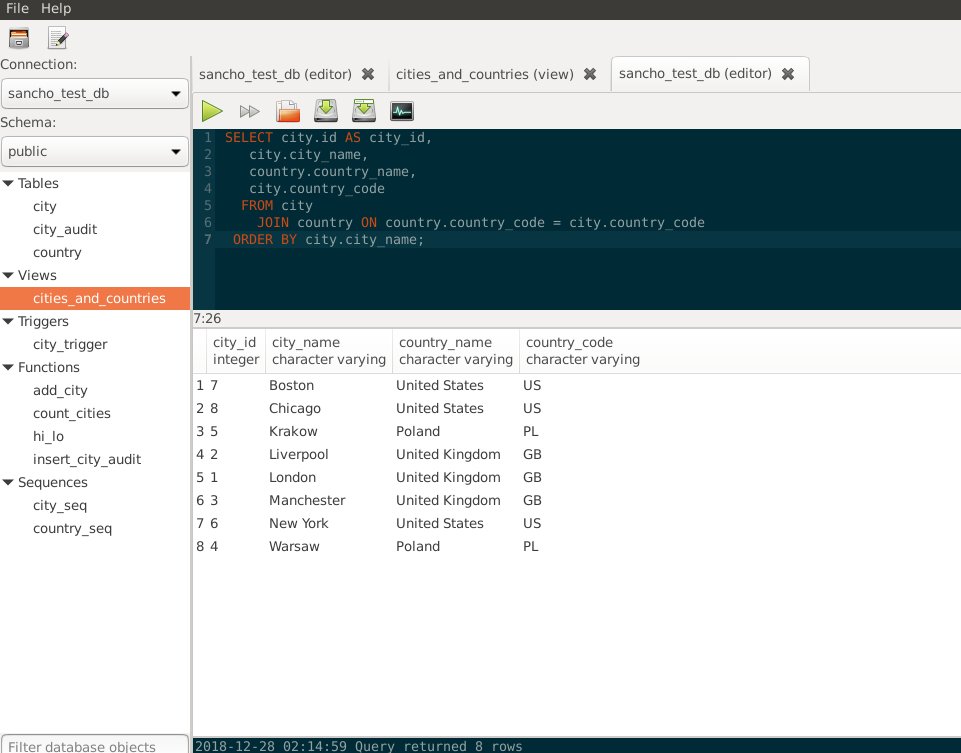 lchsk's tweet photo. SanchoSQL is a desktop client application for #PostgreSQL database #Linux https://t.co/swrcaBqK15