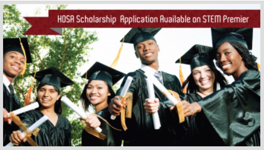 Have you applied for your HOSA scholarship?
hosa.org/scholarships