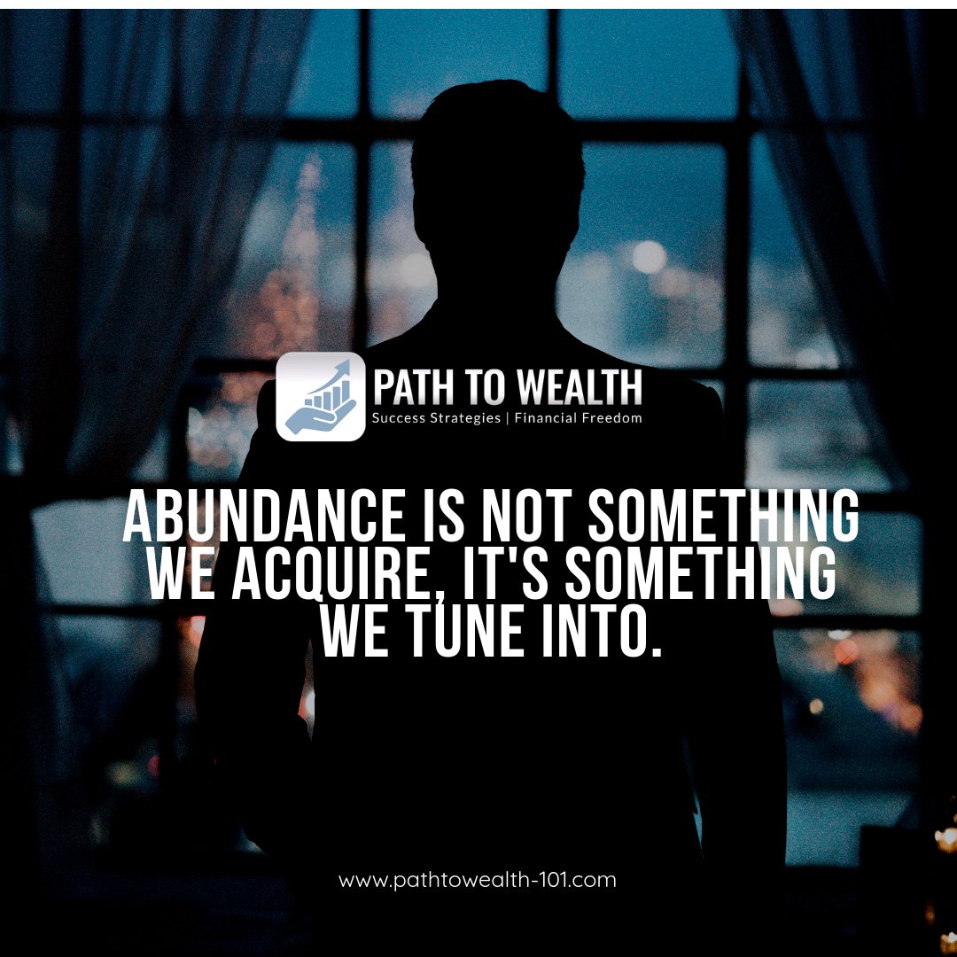 PathToWealth101's tweet image. An #entrepreneurmindset combined with #focus and #goals will allow you to tune into #abundance, #blessings and become a #millionaire if you want... What do you want?   
❤️Like
👉Share
💡 Comment🔽