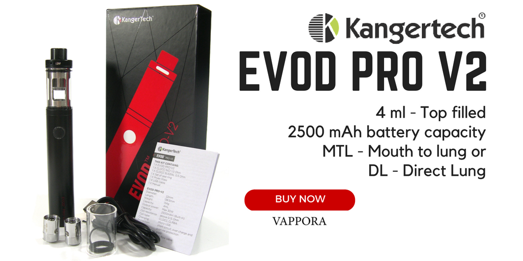 vappora's tweet photo. Kanger Evod Pro V2 by Kangertech can by used for MTL (Mouth to lung) and DL (Direct Lung) vaping. Great Starter Kit!
Get yours at Vappora now https://t.co/TjQdVJyZx2
#EvodPro #Kangertech #vape #CLOCC https://t.co/8FEGvjXCaK