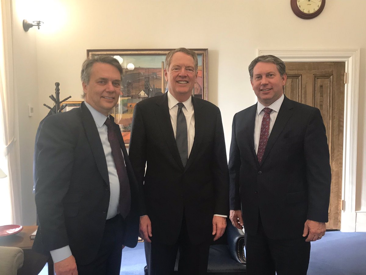 It’s been a pleasure talking trade @USTR with old friends &amp; some great Kansans. Bob Lighthizer &amp; I worked together for Bob Dole years ago. Gregg Doud from Mankato &amp; C.J. Mahoney from Russell do great work as part of USTR’s senior negotiating teams &amp; we’re very proud of them!