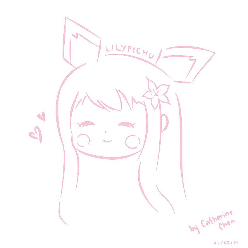 Catherine Chen Auf Twitter I Got Drawn By Lily For Her Sub Drawing Stream So I Decided To Draw Her I M Not Familiar With Digital Art So This Took Way Longer Than
