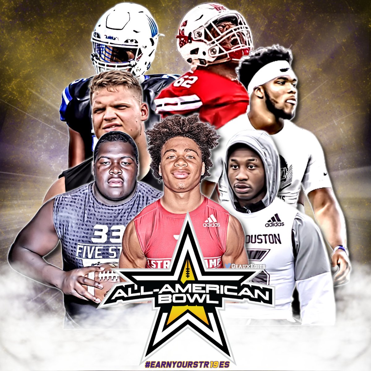 geauXedits's tweet photo. All-🐯🐯🐯Bowl? #geauxtigers #earnyourstr19es #allamericanbowl https://t.co/LG5N7ha39m