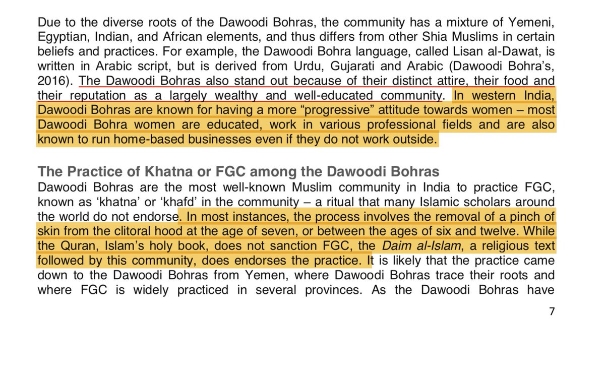 It is no surprise, then, that Westerners fail to think of, say, 'sunnah' female circumcision in Malaysia ( https://bit.ly/2F4x6Mj ) or khatna among Dawoodi Bohra ( https://bit.ly/2lgnX51 ), which are often done by doctors w sterile equipment & remove no tissue. But these are still