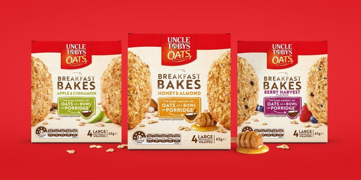 BoxerAndCo's tweet image. We recently designed a brand new range of tasty breakfast bakes for UNCLE TOBYS, aimed at busy families on the go. We wanted these golden bakes to be the real hero on shelf and leave their biscuit competitors for dead! Take a look on our website for more.. bit.ly/2F5zwcE