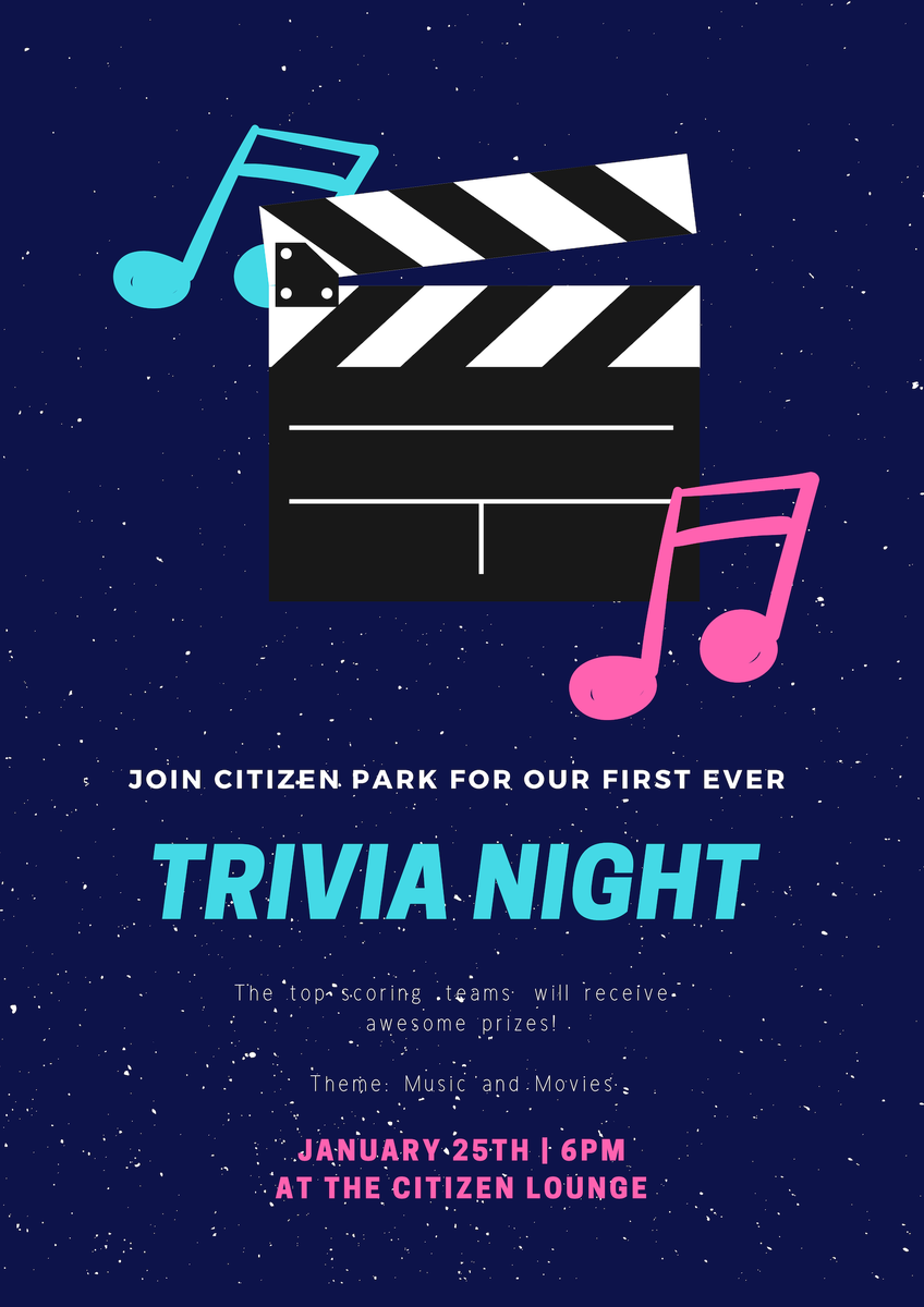 Join us on January 25th for a trivia night and win cool prizes!