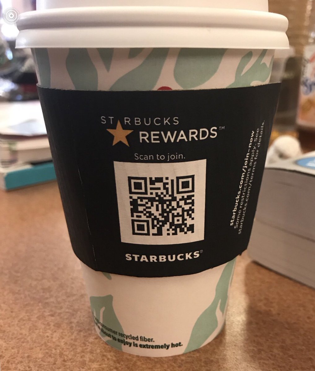 Re_Sleeve's tweet photo. @Starbucks you’re almost there! Great way to drive traffic to your rewards and mobile payment platform. But why not take it one (easy) step further so that you reduce plastic &amp; paper waste with gift cards and sleeves? Let’s chat! #starbucksrewards #resleeve https://t.co/AQQVHJ2Ev4