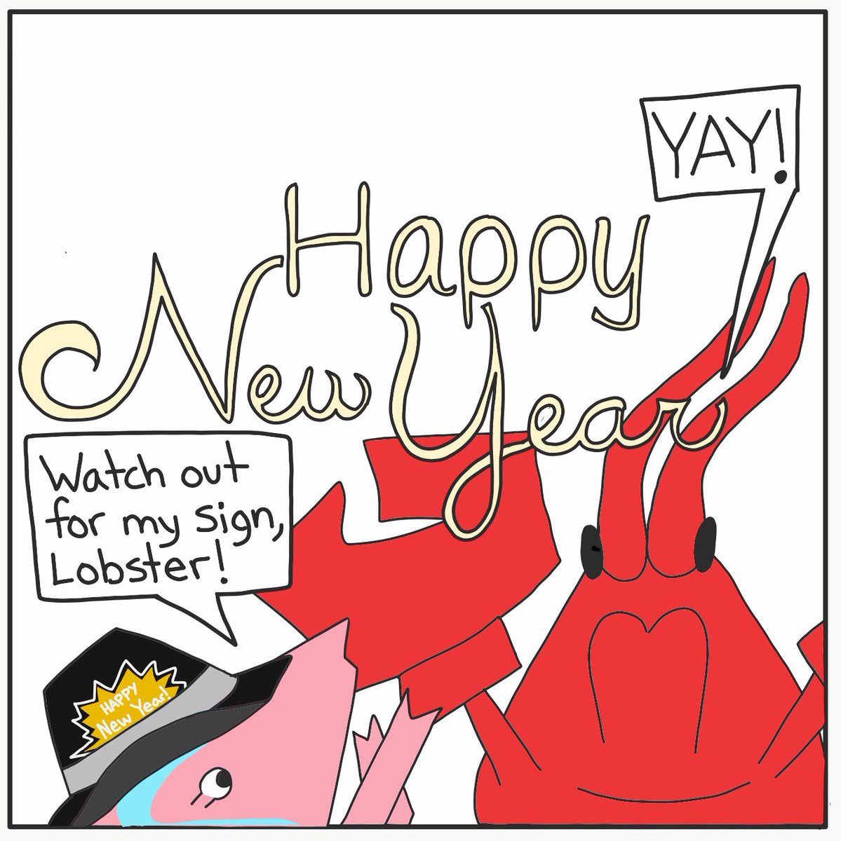 CatchCuteness's tweet photo. Happy New Year everyone! Sorry we have been out of touch but we’ve been working on a series of books. We’re back now! Yippee! #cartoon #shrimpnlobster #HappyNewYear2019 #ChildrensBooks #shoplocal #shopsmall #comics
https://t.co/IJ76zF6QsO https://t.co/jWJWOrrRl0