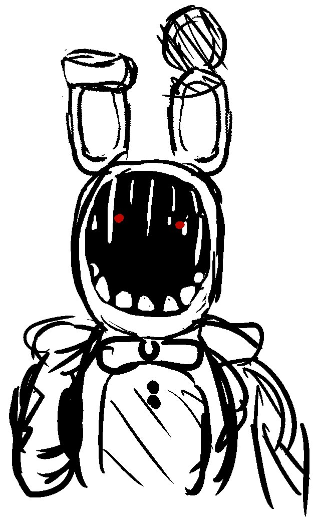 Emi On Twitter Fnaf At Realscawthon Withered Bonnie I - fnaf withered bonnie drawing