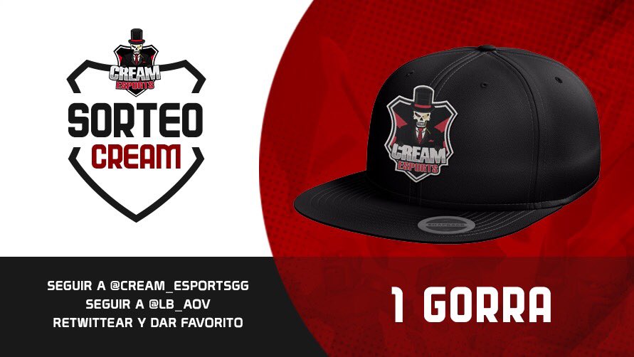 ¡Este enero comienza la @LB_AoV y con la llegada de los reyes te puedes llevar una gorra #cream! 

Requisitos:
💀Dar RT &amp; Fav.
💀Seguir a @LB_AoV.
💀Seguir a <a href="/Cream_EsportsGG/">ChichasLocas</a>.

¿Serás tú el ganador? ¡Averígualo el día de reyes y no olvides apoyarnos en la liga!

#AlwaysCream