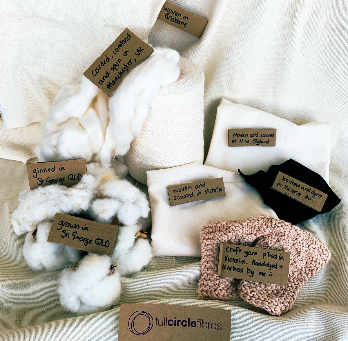 fullcirclefibre's tweet photo. @EthicalHour #meetthechangemakerchallenge #3 how is it made? @AustSuperCotton fibre goes through a myriad of processes and manufacturers, all known, to make our yarns and fabrics. 100% known 70% less water than global average. #ethicalfashion #paddocktoproduct #singleorigin https://t.co/VBODAuwL8d