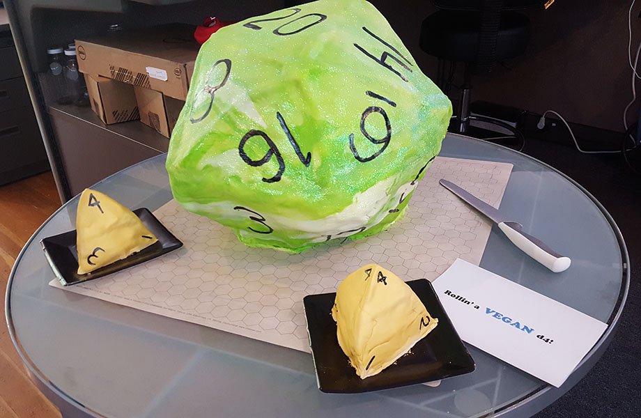 VickieGames's tweet photo. On this most auspicious & quinquagenarian birthday of mine, I wanted to send love out to @glasscannonpod, @GCPNation @paizo! You have brought abundant laughter & light, dazzle & dice, friendship & fantasy into this gamer's life!
#NeonGreen #OGGCP #GCPNation #d20Cake https://t.co/mytq1hR87Q