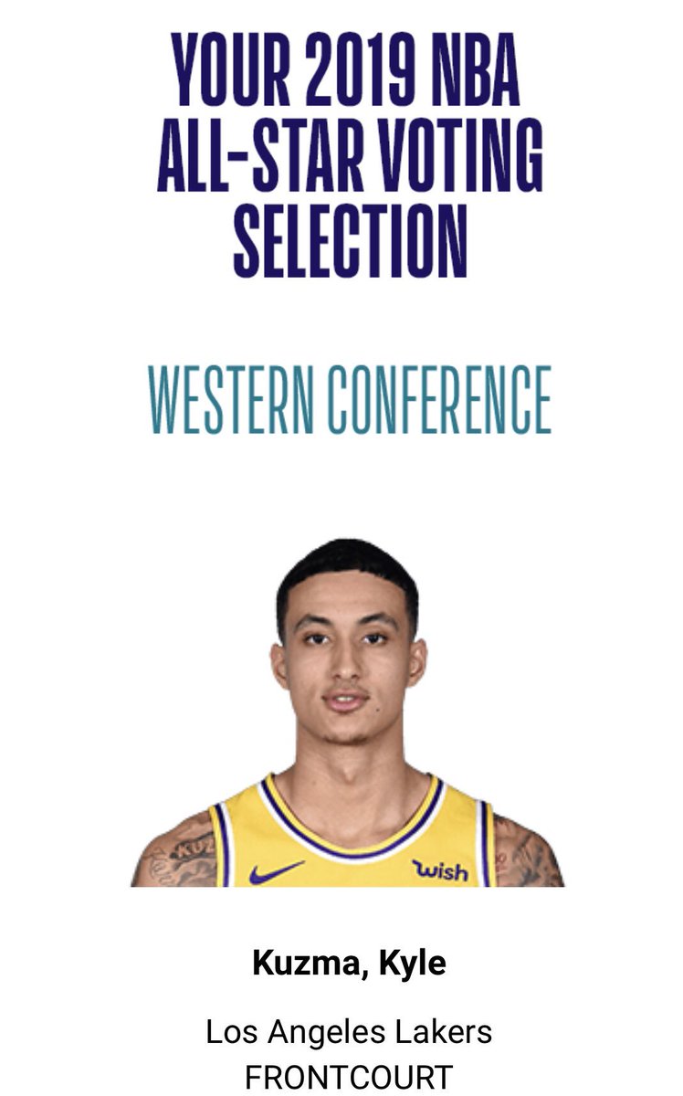love_ko7's tweet photo. PRETTY sure I voted for @kylekuzma but this pic has me thinking of someone named Kylie... #eyebrowsonfleek #bornwiththispout #Lakers #kuzmania #NBAAllStar #NBAVote https://t.co/ZW8IRpRs27