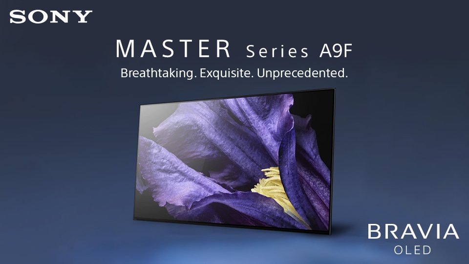 sony_india's tweet photo. #SonyMasterSeries featuring the #BRAVIAOLED #A9F has X1™ Ultimate image processor and Acoustic Surface Audio+™ that delivers an immersive visual and audio experience which surrounds and astounds with the creators’ intent. Know more: https://t.co/pR9kJbCGYd https://t.co/EWhoDFzZVt