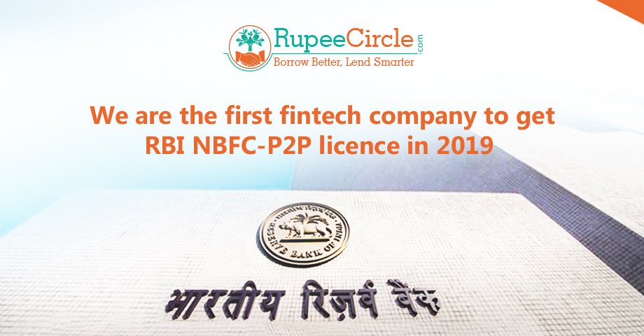 RupeeCircle's tweet photo. A great start to 2019!
We are happy to announce that RupeeCircle has been granted the RBI NBFC-P2P license.
Read the announcement on our blog: https://t.co/iLRN7ocTAC
#RBI #NBFC #NBFCP2P #P2P #p2plending https://t.co/u9EbcG8ANi