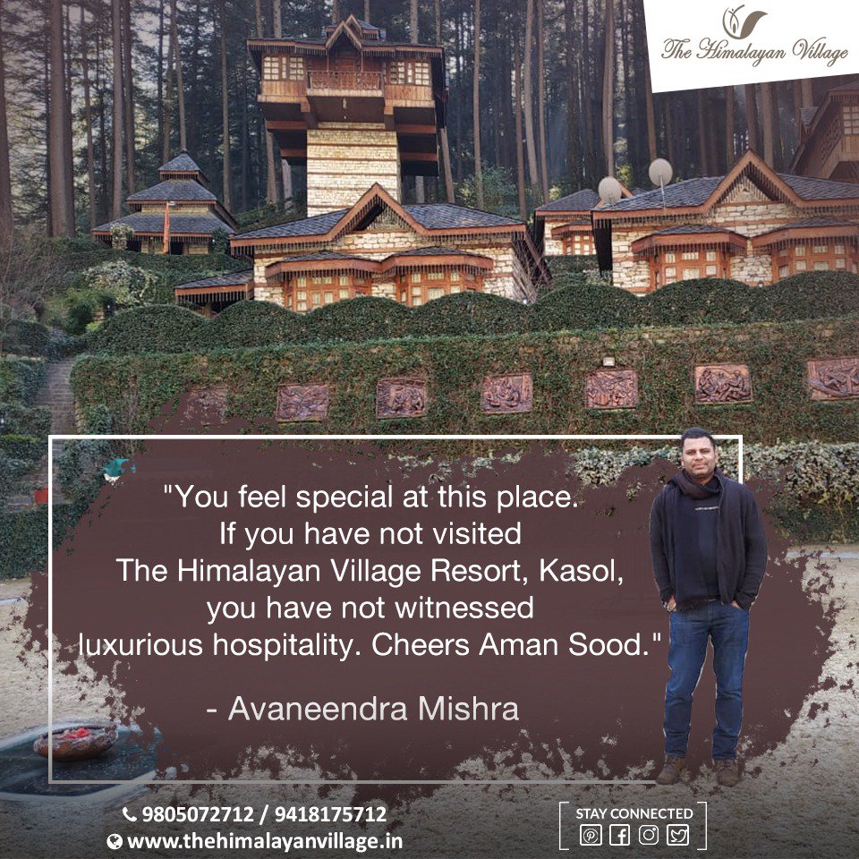 When we listen words of appreciation from our dear guests, it just boosts our confidence to work more harder towards customer happiness. Do come back & we promise there is a lot more to explore!
 #Himachal #Kasol #CustomersTestimonial #Visit #Vacation