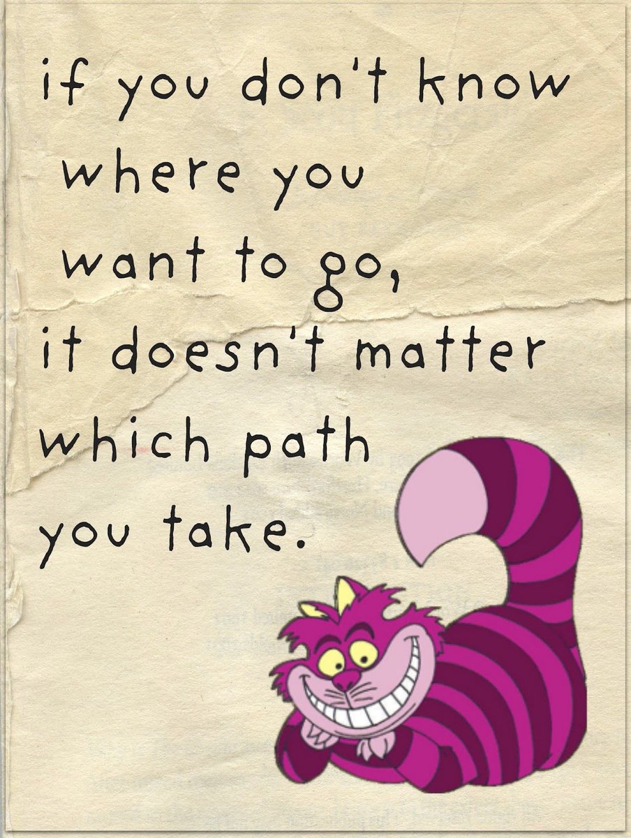One of my favorite lines from this movie. You gotta know where you are going in life! 
#aliceinwonderland #cheshirecat #knowwhereyouaregoing #inspiration #inspirationalquotes