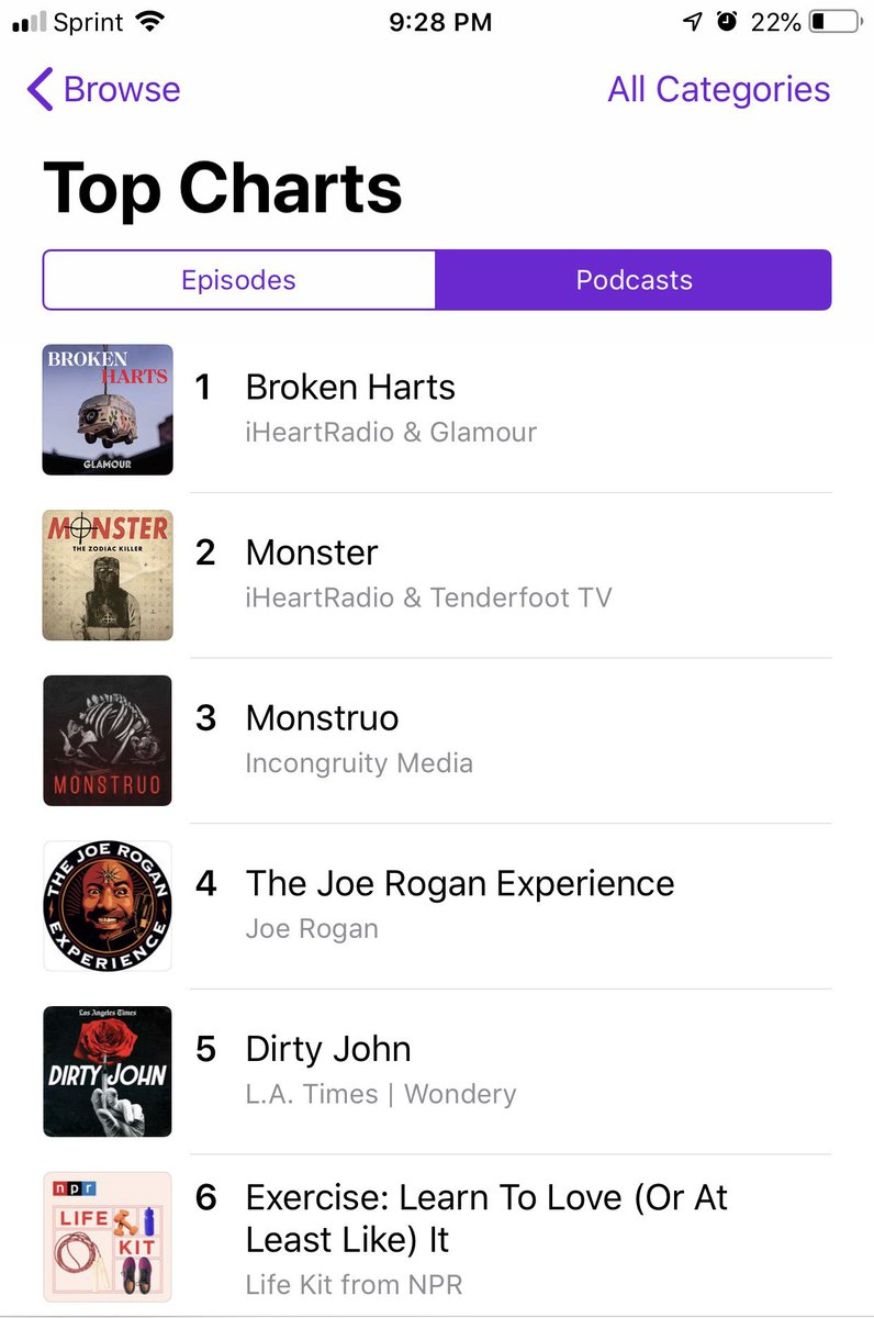 iHeartPodcasts's tweet photo. We're so glad you're enjoying our podcasts! If you haven't listened to @BrokenHartsPod or @Monster_Pod, check them out!

Broken Harts: https://t.co/ehr7Cr9ZEw
Monster: https://t.co/kJ4Xg4NPS9 https://t.co/zjfdSLPSz0