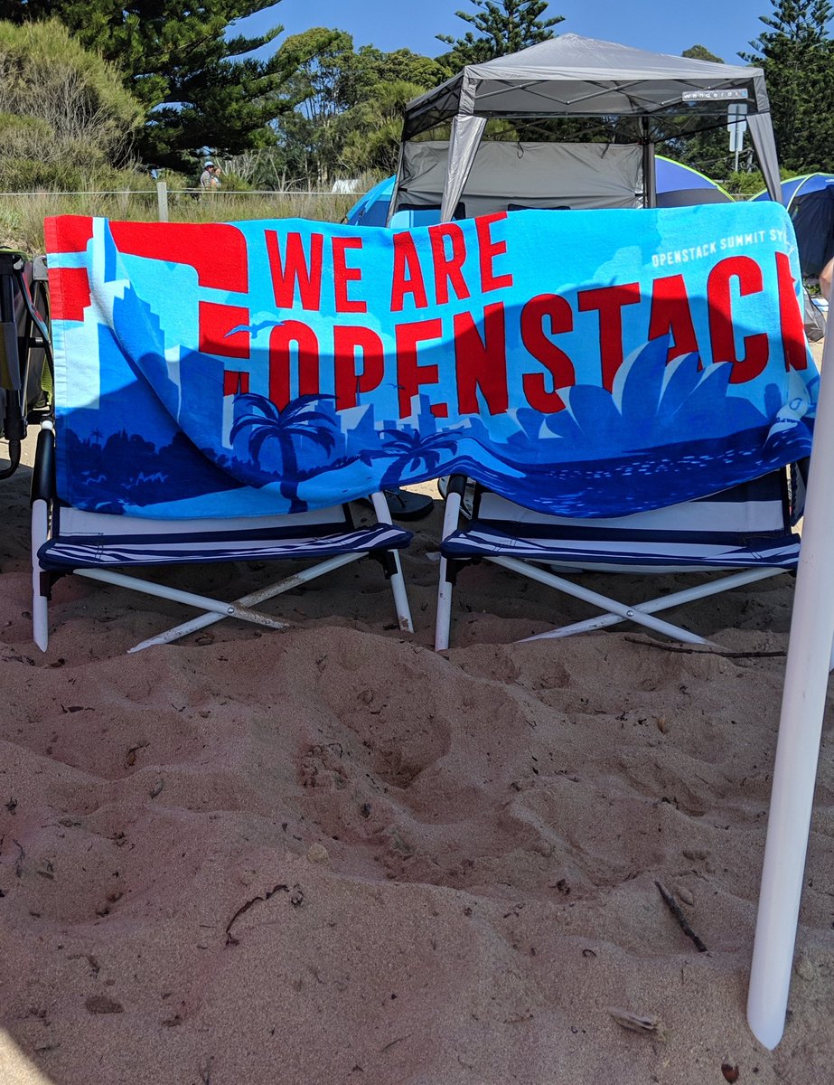 tonybreeds's tweet image. Putting the #weareopenstack towel to work!