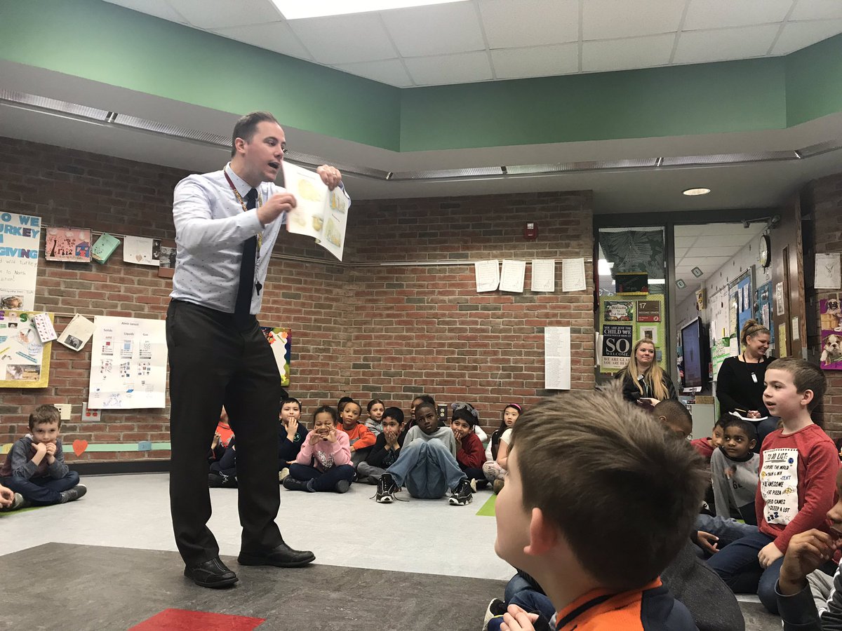 Powerful teaching, thinking and communicating occur when your amazing principal opens a book and shares his passion of literacy with your entire grade level! Lucky dolphins! #wbsd2020  #Doherty2020 @Long_DohertyWB