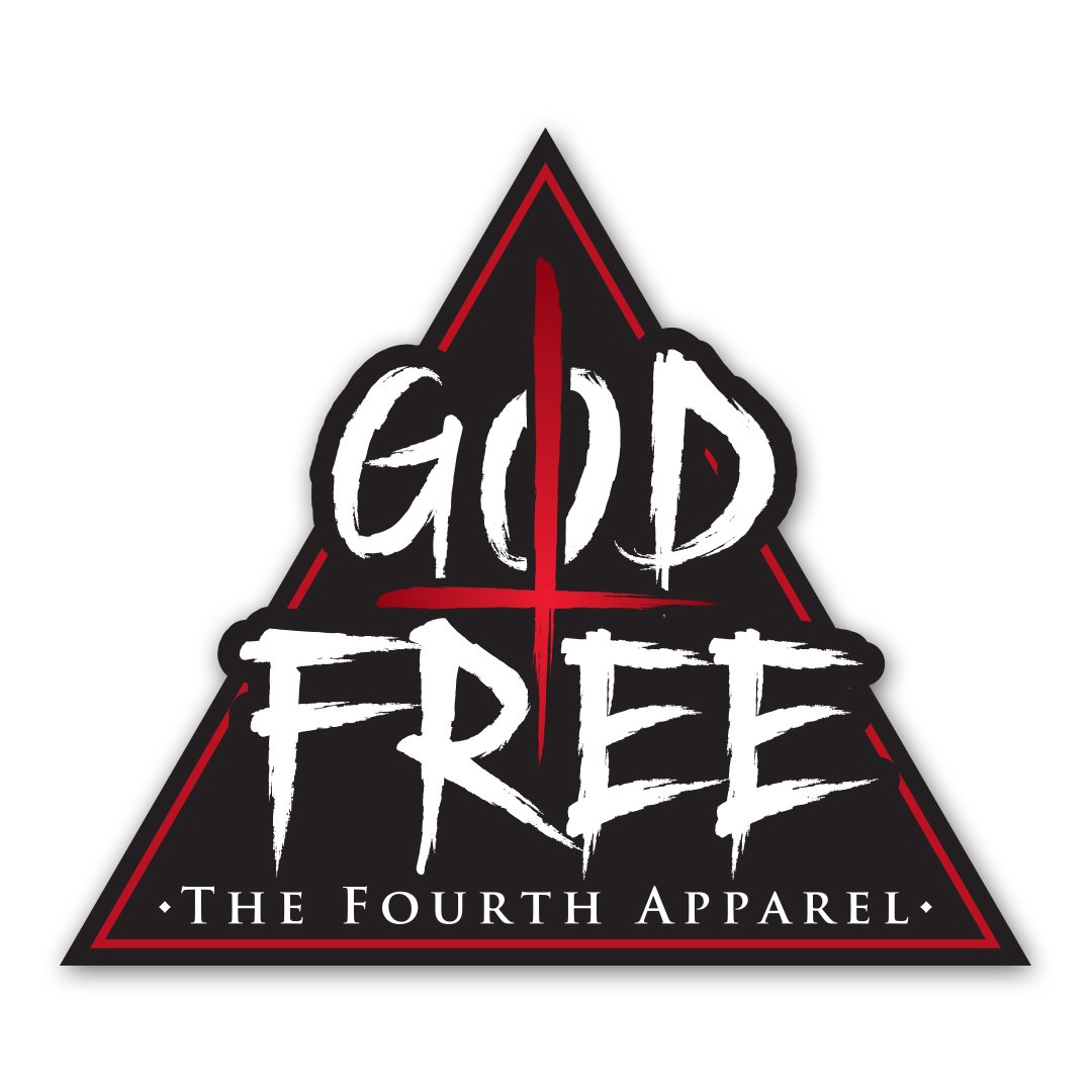 NEW 🔥⛪️🔥 "God Free" die-cut stickers available online:

thefourthapparel.com

#thefourthapparel #defythehandyouredealt #GodFree #Baphomet #NoReligion #Occult #yyc #yeg #yvr #yyz