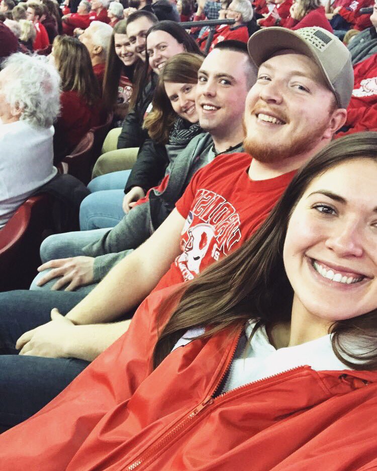 charellebecker's tweet photo. Let’s go Big Red! 🦡🏀❤️ #OnWisconsin #Badgers https://t.co/p4yx0TT7l3