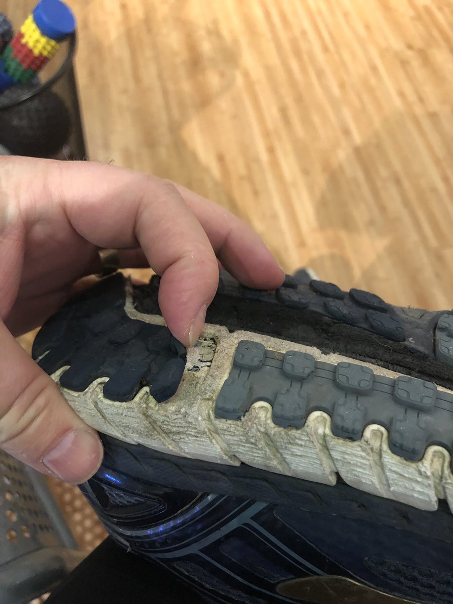 techjockey's tweet photo. @brooksrunning - Uh Brooks Beast Sole delaminates after low miles and just 9 months.  Very disappointing and probably manufacture defect.  Not very beastly!
@ https://t.co/vGXGg31muN