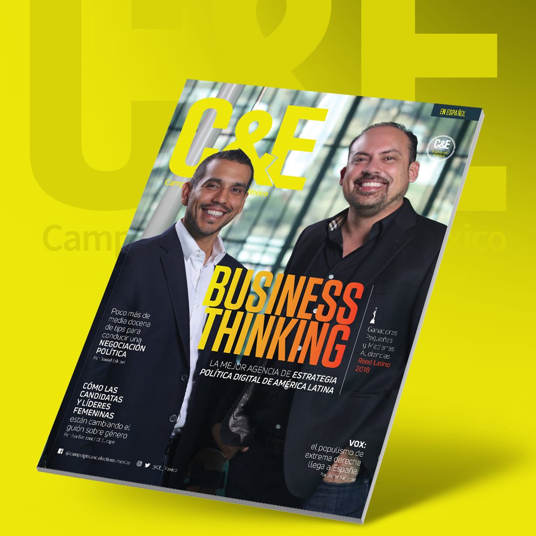 Jorge_Camarillo's tweet photo. Contentos de estar en la portada de @CE_Mexico, con el reconocimiento obtenido en los #ReedLatino2018 de “Mejor Agencia de Estrategia Política Digital para (PyMA)”. #BusinessThinking.
A partir del lunes 7 de enero podrás conseguir la edición de enero en @solosanborns https://t.co/B84Vq1pLpc