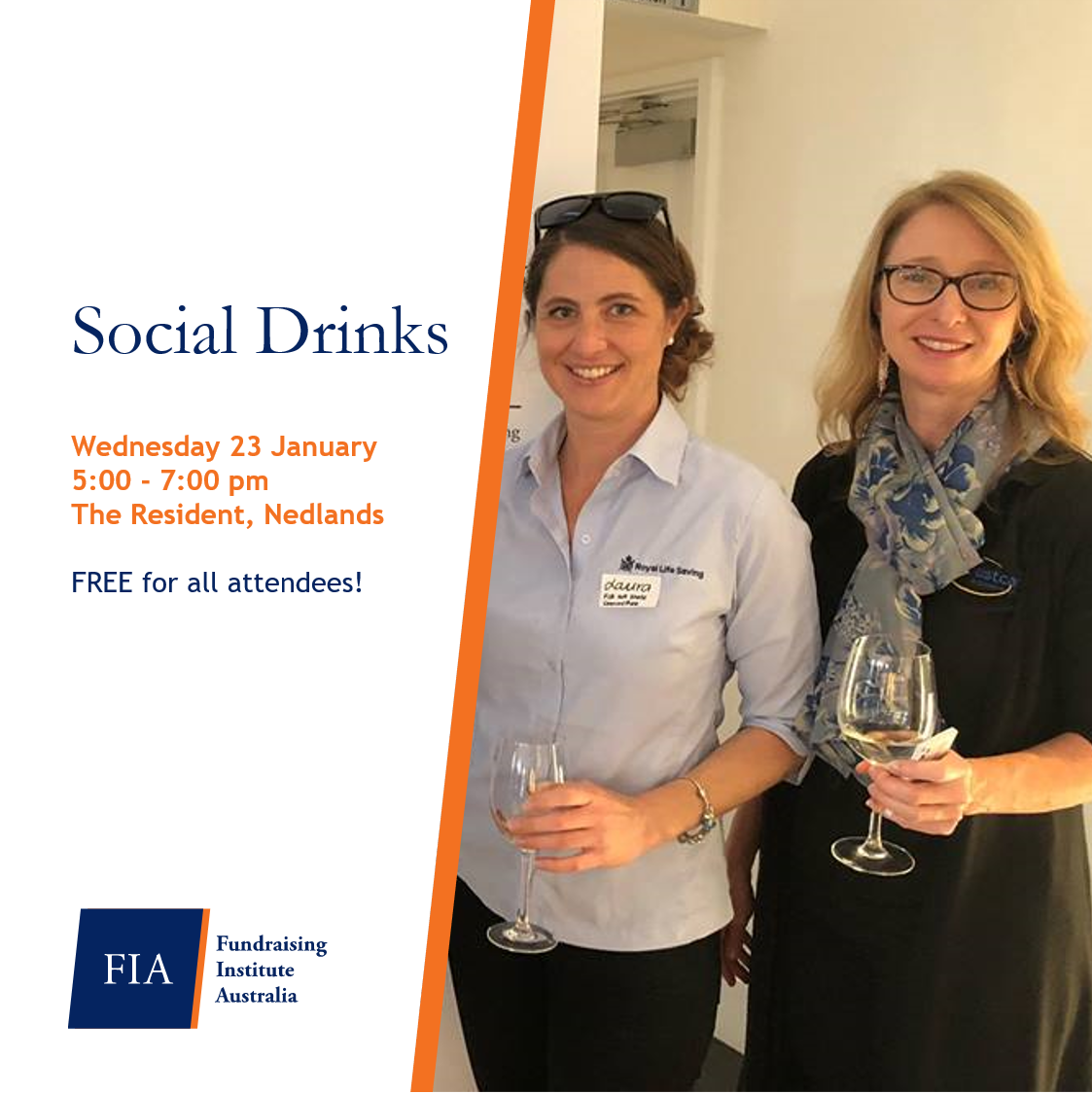 FundInstituteWA's tweet photo. Come along to our FREE social drinks gathering!

This is a wonderful chance to engage in a relaxed setting, meet new colleagues and expand your networks.

Register now: https://t.co/lZXV9ohmN3

Wednesday, 23 January
5:00 pm - 7:00 pm
The Resident, Nedlands https://t.co/QVwcEEz278