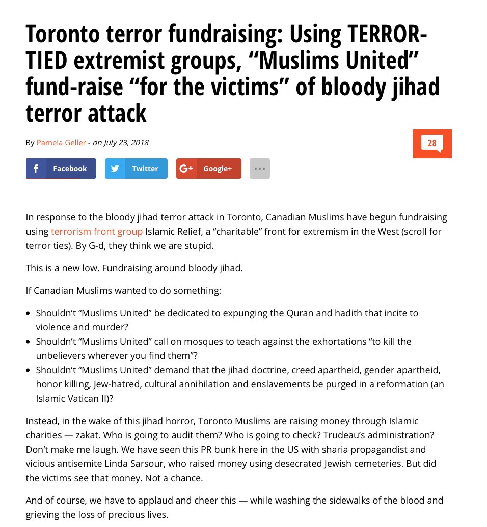 11) In Canada, the Financial Post used to have Islamic Relief Canada listed as one of Canada's TOP 25 Charities. A few years ago, they came to learn that there "might" be some affiliation with terrorism so they cut ties.(pic from GellerReportcont'd