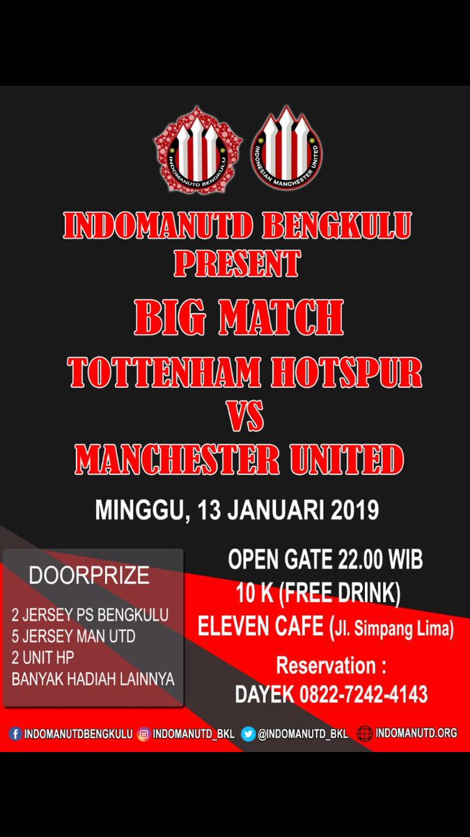 Big match banjir doorprize. Tiket bisa dibeli dari sekarang...