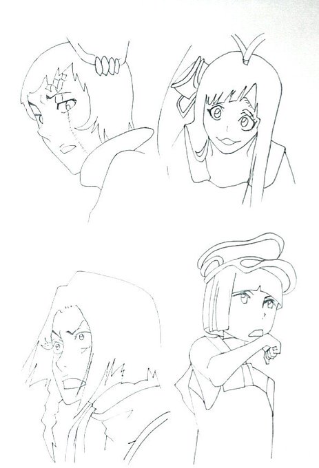 BLEACHの模写練習その1,2です～ 