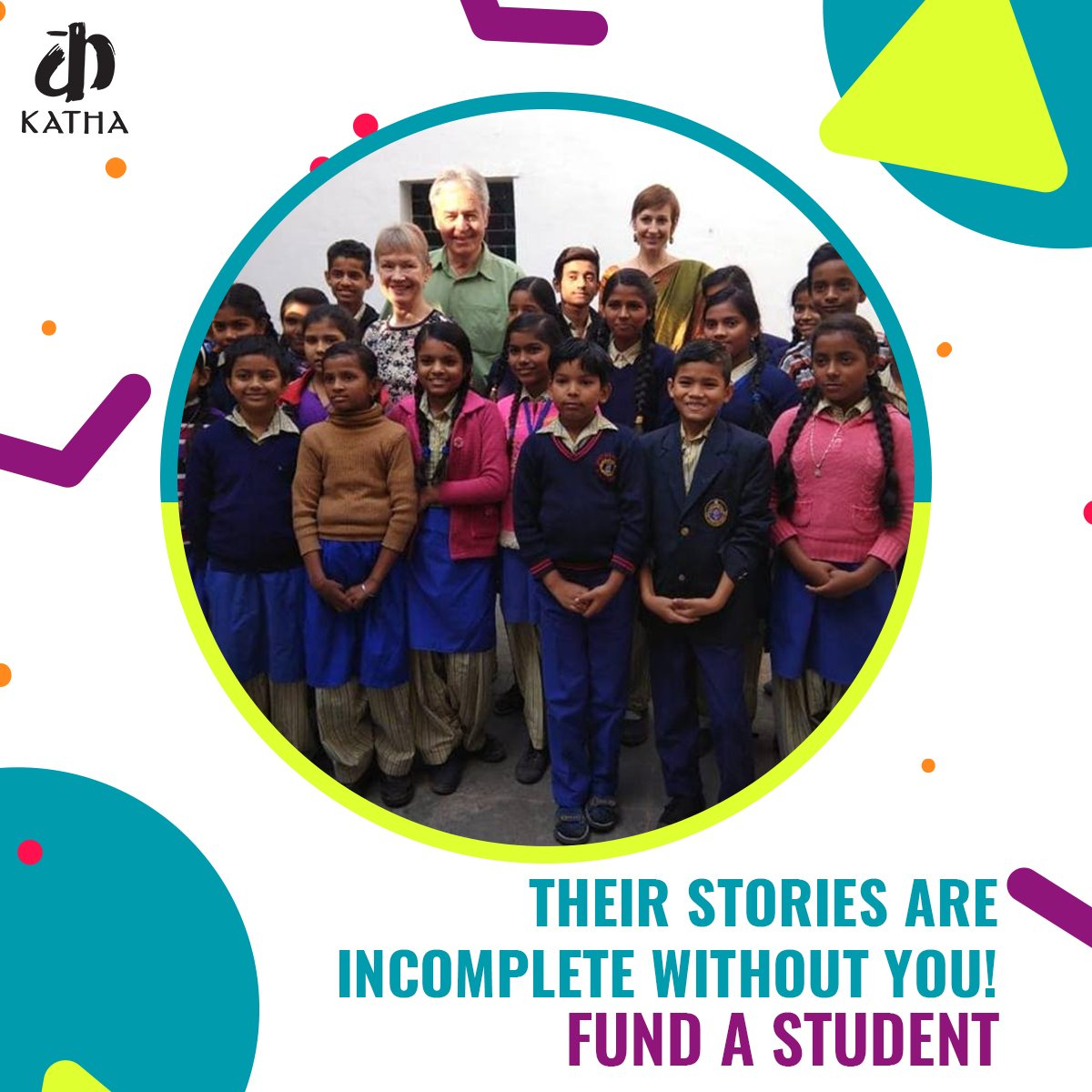KathaIndia's tweet photo. Many are hoping that you are the miracle they were waiting for! A small act of your kindness can gift the joy of education to a child.
https://t.co/lBzV4wyuZH
#KathaIndia #KathaLabSchool #Education #Empowerment #FundAStudent #creativity #Books #JoyofReading https://t.co/d2vAJDVobK