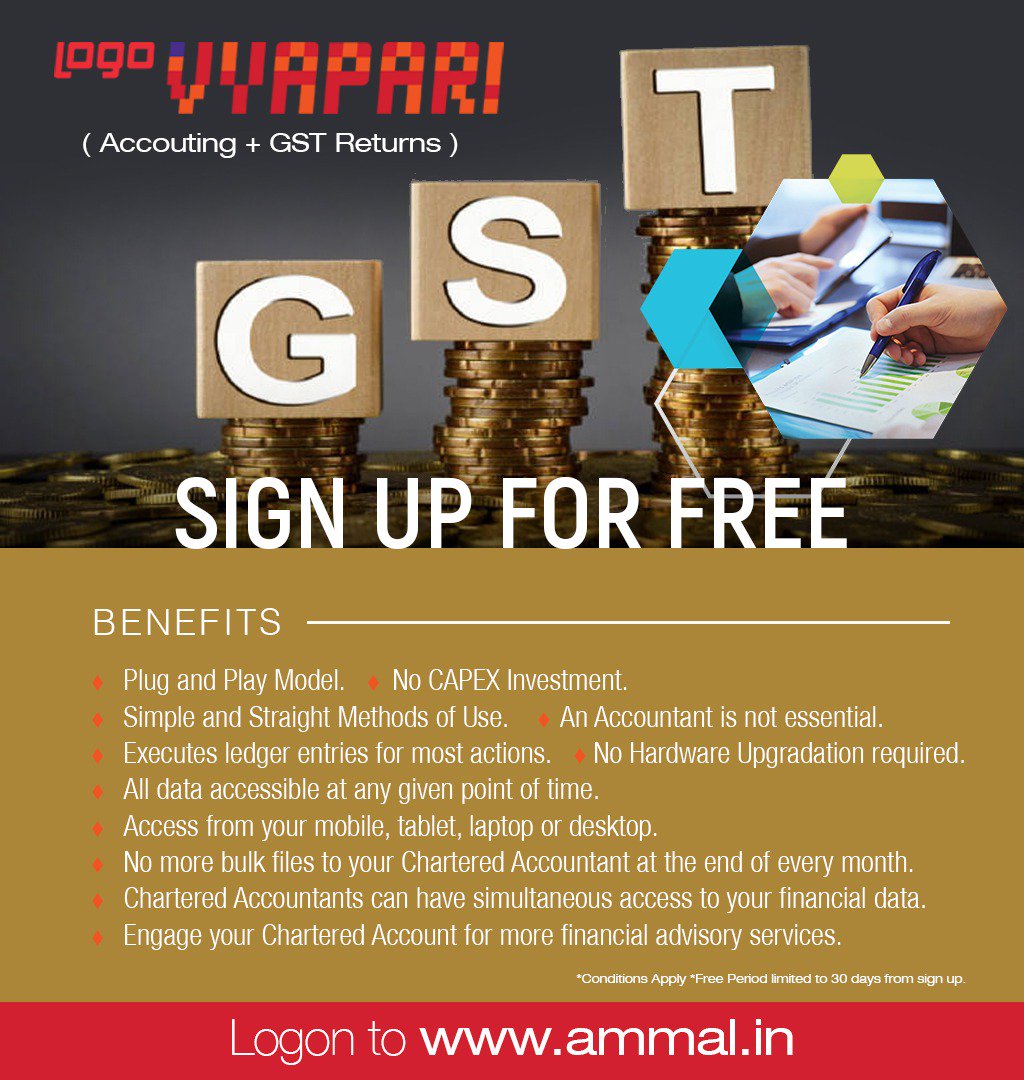 itisnowlive's tweet photo. FREE for 30 days... Accounting + GST inbuilt hashtag#vyapari ... A boon for #sme #msme #entrepreneur #business #accounting #gst #gstr https://t.co/N2MzL0Mu9C