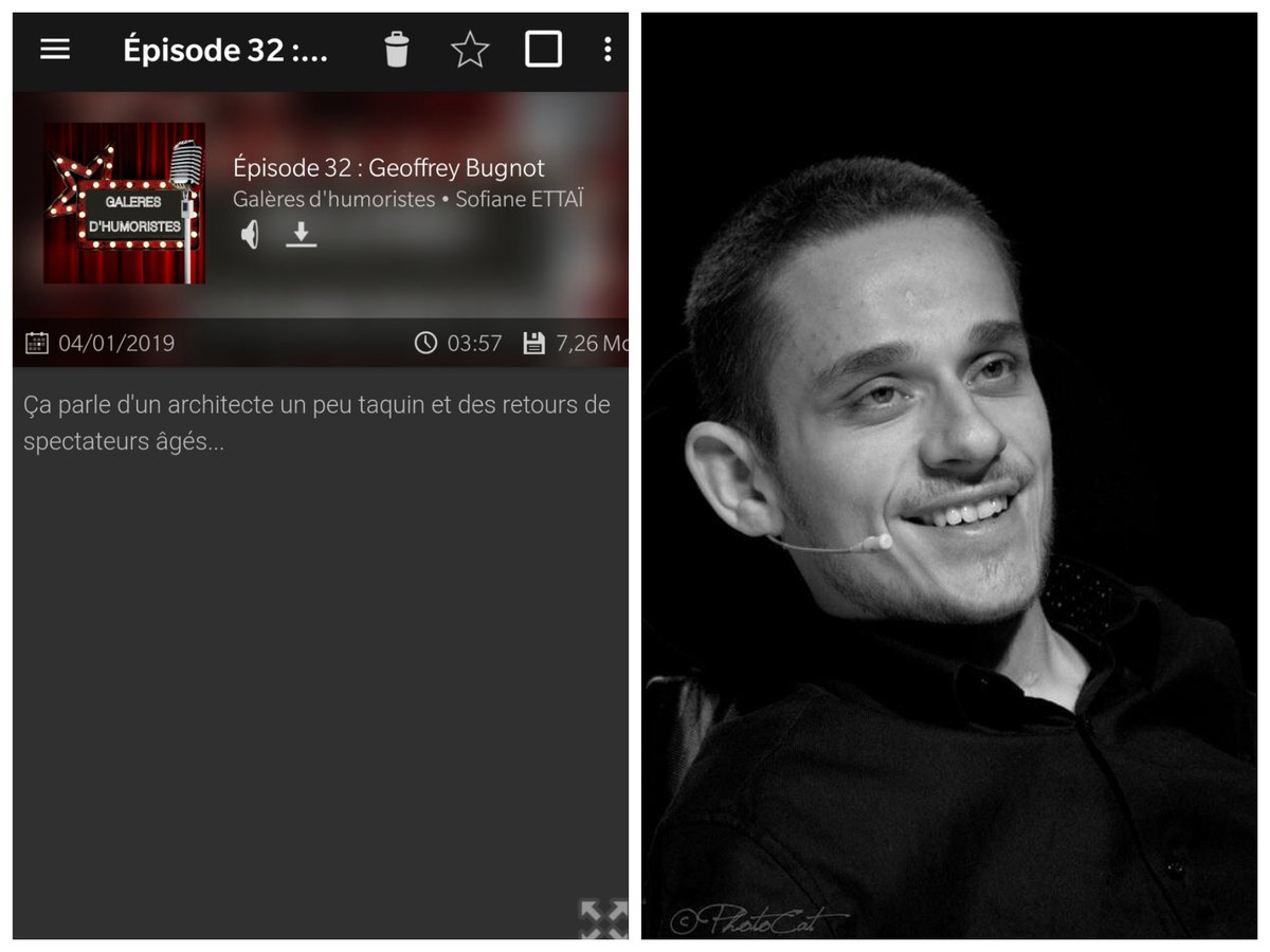 Nouvel épisode avec <a href="/GeoffreyBugnot/">Geoffrey Bugnot</a> (en 1ère partie à Montluçon mercredi 9 janvier)
Résas:

billetreduc.com/228335/evt.htm

Podcasts
galeres-d-humoristes.lepodcast.fr/rss

iTunes
itunes.apple.com/us/podcast/gal…

#SPLR
#GalèresDHumoristes
#AbonneToiMaGueule
#Podcast
#StandUp
#Comedy
#Humour
#GeoffreyBugnot