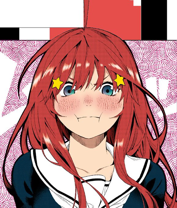 🚀🌕SpaceSandy⭐🌻さんがTwitterに投稿した中野五月(五等分の花嫁)のイラスト。