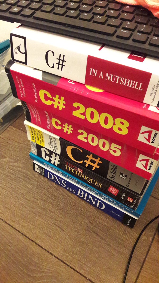 trevordeveloper's tweet image. Haha that&apos;s about 7+ years of my life. #codeordie #dotnet #csharp #booklife